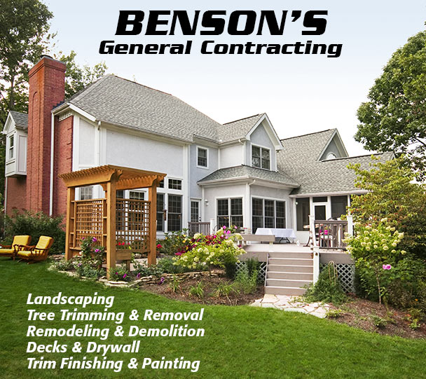 Benson’s General Contracting provides landscaping, deck design and installation as well as remodeling service to all of Michiana.
